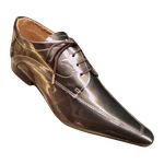 Sapato Masculino Italiano Em Couro Social Executivo Marrom Cobre - Ref: 1024