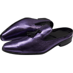 Mule Masculino Em Couro - Babuche - Purple Rain - Ref: 3007