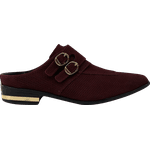 Mule Masculino Em Couro - Babuche - Bordeaux Moca - Ref: 3000