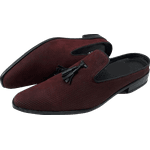 Mule Masculino Em Couro - Babuche - Bordeaux - Ref: 2099