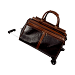 Mala De Viagem Em Couro K9 Marrom Voyage Cookie Ref: 909