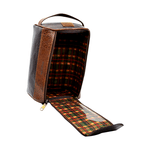 Necessaire Feminina Em Couro K9 Marrom Madamme Ref: 32