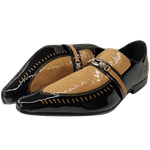 Sapato Masculino Em Couro Social Executivo Marrom Caramel Croco Veneza Collection Ref: 7046