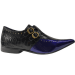Sapato Masculino Em Couro Social Executivo Azul Oceania Veneza Collection Ref: 7050