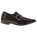 Sapato Masculino Em Couro Social Executivo Preto Chocolate Veneza Collection Ref: 7064