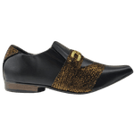 Sapato Masculino Em Couro Social Executivo Dourado Flux Veneza Collection Ref: 7066