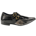 Sapato Masculino Em Couro Social Executivo Prata Duo Veneza Collection Ref: 7067