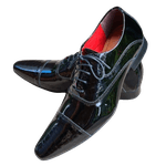 Sapato Masculino Italiano Em Couro Oxford Preto Cambridge Ref: 1032