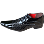 Sapato Masculino Italiano Em Couro Oxford Preto Gambit Ref: 1034