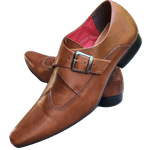 Sapato Masculino Italiano Em Couro Marrom Chivalry Ref: 1036