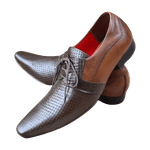 Sapato Masculino Italiano Em Couro Marrom Chivalry Ref: 1037