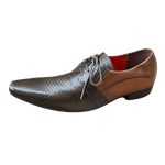 Sapato Masculino Italiano Em Couro Marrom Chivalry Ref: 1037