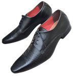 Sapato Masculino Italiano Em Couro Preto Dantés Ref: 1038