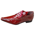 Sapato Masculino Italiano Em Couro Vermelho Danglars Ref: 1039