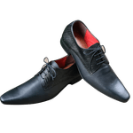 Sapato Masculino Italiano Em Couro Oxford Preto Morrel Ref: 1043