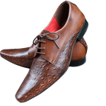 Sapato Masculino Italiano Em Couro Marrom Valentine Ref: 1044