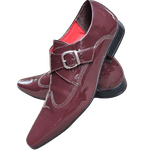 Sapato Masculino Italiano Em Couro Bordô D'Épinay Ref: 1058