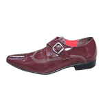 Sapato Masculino Italiano Em Couro Bordô D'Épinay Ref: 1058