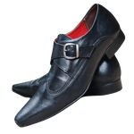 Sapato Masculino Italiano Em Couro Preto Oso Ref: 1061