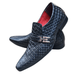 Sapato Masculino Italiano Em Couro Preto Cristal Ref: 1062