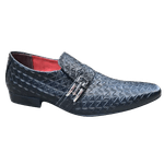 Sapato Masculino Italiano Em Couro Preto Cristal Ref: 1062