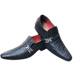 Sapato Masculino Italiano Em Couro Preto Cristal Ref: 1062