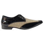 Sapato Masculino Em Couro Social Executivo Amarelo Yellowsnake Veneza Collection Ref: 7070