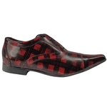 Sapato Masculino Em Couro Social Executivo Vermelho Mars Veneza Collection Ref: 7078