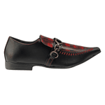 Sapato Masculino Em Couro Social Executivo Vermelho Camp Veneza Collection Ref: 7080