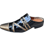 Babuche Masculino Dubai Em Couro Social Executivo Em Couro - Dourado - Wonderful Night Ref: 2009