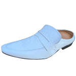 Babuche Masculino Dubai Em Couro Social Executivo Em Couro - Branco - Off White Ref: 2022
