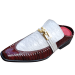 Babuche Masculino Dubai Em Couro Social Executivo Em Couro - Vermelho - Attitude Ref: 2024