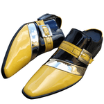 Babuche Masculino Dubai Em Couro Social Executivo Em Couro - Amarelo - Sunny Ref: 2025