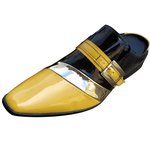 Babuche Masculino Dubai Em Couro Social Executivo Em Couro - Amarelo - Sunny Ref: 2025