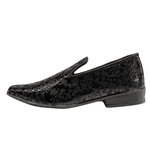 Mocassim Masculino Dubai Em Couro Social Executivo Em Couro - Preto Bordado 3D - Jivago Ref: 680 
