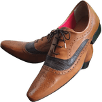 Sapato Masculino Italiano Em Couro Oxford Ref: 923 Marrom