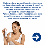 Sabonete Facial ASK Antienvelhecimento com Gluconolactona 130ml