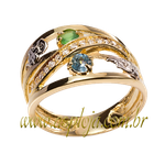 anel de formatura ouro amarelo 18K linha moderna 