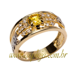 anel de formatura ouro amarelo 18K