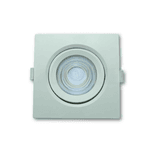 Spot Led Quadrado Direcionável De Embutir Smd 10w - Branco Frio