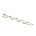 Pendente 90×13×120cm Aluminio Aclirico Led 56w 3000k 3500lm Bivolt