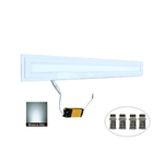 Luminária Plafon 12w Led 8,5x62 Retangular Embutir Branco Frio