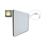  Painel Plafon Led 45w De Sobrepor 60x60cm Branco Morno 4000k Bivolt