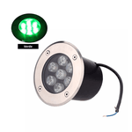 Luminária De Chão Balizador De Embutir Led 7w Verde a Prova D' água