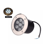 Luminária De ChÃo Balizador De Embutir Led 7w Branco Frio a Prova D' Água