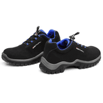 Sapato de Segurança em Microfibra – Preto e Azul – Estival – EN10021S2 - CA 44592