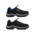 Sapato de Segurança em Microfibra – Preto e Azul – Estival – EN10021S2 - CA 44592