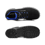 Sapato de Segurança em Microfibra – Preto e Azul – Estival – EN10021S2 - CA 44592