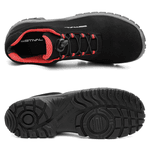 Sapato de Segurança em Microfibra – Preto e Vermelho – Estival – EN10021S2 - CA 44592