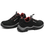 Sapato de Segurança em Microfibra – Preto e Vermelho – Estival – EN10021S2 - CA 44592